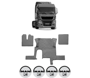 Set covorase Camion Tir MAN TGX I din 2006-2021, Auto, 4x Stickere auto cu MAN
