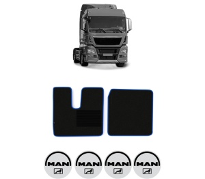 Set covorase Camion Tir MAN TGX I din 2006-2021, Auto, 4x Stickere auto cu MAN
