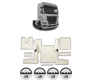 Set covorase Camion Tir MAN TGX II din 2020, Auto, 4x Stickere auto cu MAN