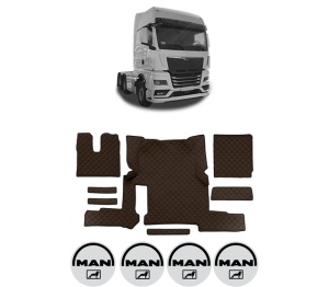 Set covorase Camion Tir MAN TGX II din 2020, Auto, 4x Stickere auto cu MAN