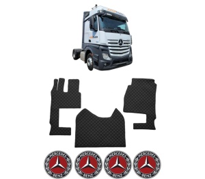 Set covorase Camion Tir MERCEDES-BENZ ACTROS MP4 / MP5 din 2011-2024, Auto, 4x Stickere auto cu MERCEDES-BENZ