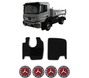 Set covorase Camion Tir MERCEDES-BENZ ATEGO 3 din 2013, Auto, 4x Stickere auto cu MERCEDES-BENZ