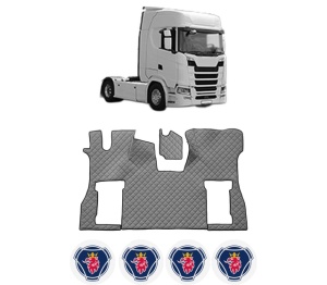 Set covorase Camion Tir SCANIA S din 2016-2023, Auto, 4x Stickere auto cu SCANIA