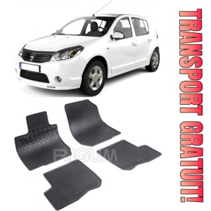 Set covorase Dacia Sandero 2007 - 2013 si 4 stickere rotunde Dacia