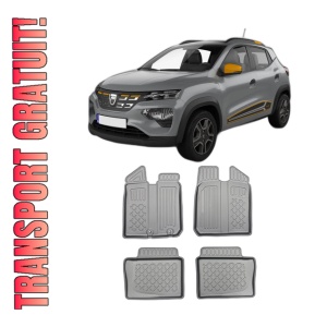 Set covorase DACIA SPRING ELECTRIC din 03.2021 - Prezent, covorase tavita, caroserie SUV, INAINTE DE FACELIFT, compatibile cu autoturismul DACIA SPRING ELECTRIC, ARISTAR