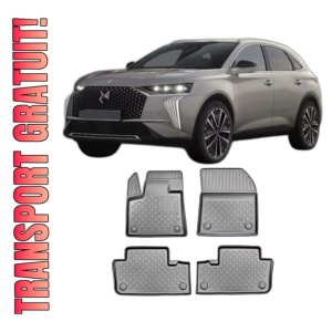 Set covorase DS 7 DS E-TENSE PHEV, din 07.2019 - Prezent, covorase tavita, caroserie SUV FACELIFT, NU CORESPUNDE PENTRU VERsiUNEA CU TUNEL MEDIAN PE randUL 2, compatibile cu autoturismul DS 7 DS E-TENSE PHEV, ARISTAR