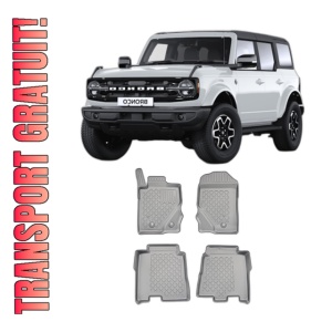 Set covorase FORD BRONCO din 06.2021 - Prezent, covorase tavita, caroserie SUV, 5 LOCURI, compatibile cu autoturismul FORD BRONCO 06.2021, ARISTAR