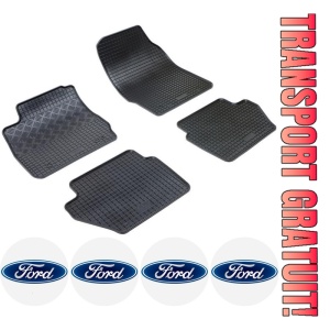 Set covorase Ford Fiesta VI Hatchback 10.2008 - 06.2017 si 4 stickere rotunde Ford