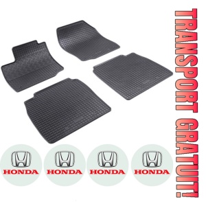 Set covorase Honda Civic hatchback 5D 2012 - 2017 si 4 stickere rotunde Honda