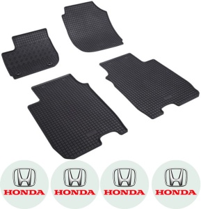 Set covorase Honda HR-V II SUV 11.2013 - prezent si 4 stickere rotunde Honda accesorii pentru autoturismul tau - masina v4724