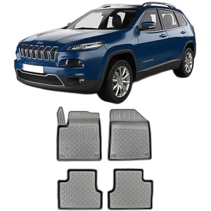 Set covorase JEEP CHEROKEE V, din 03.2014 - 12.2021, covorase tavita, caroserie SUV inclusiv FACELIFT, compatibile cu autoturismul JEEP CHEROKEE V, ARISTAR - Img 2