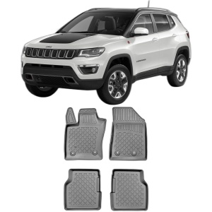 Set covorase JEEP COMPASS II, din 08.2017 - Prezent, covorase tavita, caroserie SUV inclusiv FACELIFT, NU CORESPUNDE PENTRU PHEV, compatibile cu autoturismul JEEP COMPASS II, ARISTAR - Img 2