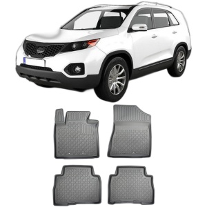 Set covorase KIA SORENTO II, din 2013 - 01.2015, covorase tavita, caroserie SUV FACELIFT, 5-7 LOCURI, fara rand 3, compatibile cu autoturismul KIA SORENTO II, ARISTAR - Img 2