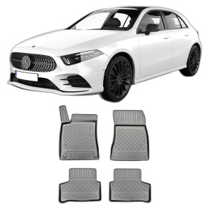 Set covorase MERCEDES A-CLASS W177, din 05.2018 - Prezent, covorase tavita, caroserie HATCHBACK, compatibile cu autoturismul MERCEDES A-CLASS W177, ARISTAR - Img 2