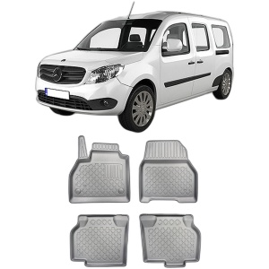 Set covorase MERCEDES CITAN, din 10.2012 - 08.2021, covorase tavita, caroserie VAN 5-7 LOCURI, ampatament L1, fara rand 3, compatibile cu autoturismul MERCEDES CITAN, ARISTAR - Img 2