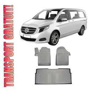 Set covorase MERCEDES VITO W447, din 10.2014 - Prezent, covorase tavita, caroserie VAN AL 3-LEA rand exclus, compatibile cu autoturismul MERCEDES VITO W447, ARISTAR