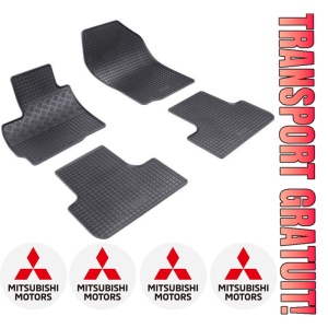Set covorase Mitsubishi ASX SUV 05.2010 - prezent si 4 stickere rotunde Mitsubishi