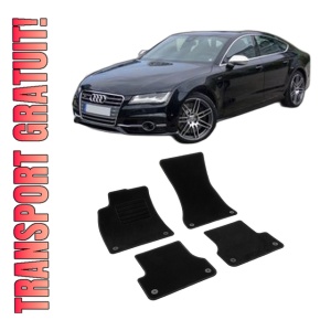 Set covorase mocheta Audi A7 C7 Sportback (4G), 2010-2018, din mocheta, compatibile cu autoturismul Audi A7 C7 Sportback (4G)