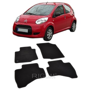 Set covorase mocheta Citroen C1 (1) pana la facelift, 2005-2011, din mocheta, compatibile cu autoturismul Citroen C1 (1) pana la facelift - Img 2