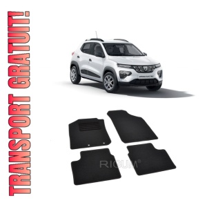 Set covorase mocheta Dacia Spring, 2021-prezent, din mocheta, compatibile cu autoturismul Dacia Spring