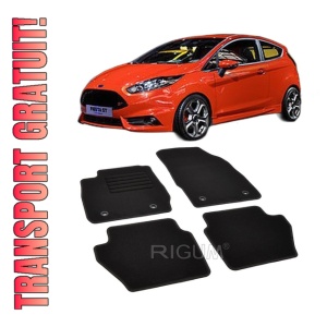 Set covorase mocheta Ford Fiesta 6 inainte de facelift, 2008-2011, din mocheta, compatibile cu autoturismul Ford Fiesta 6 inainte de facelift