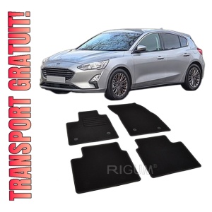 Set covorase mocheta Ford Focus Hybrid, 2020-prezent, din mocheta, compatibile cu autoturismul Ford Focus Hybrid