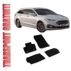 Set covorase mocheta Ford Mondeo 5, 2014-2022, din mocheta, compatibile cu autoturismul Ford Mondeo 5