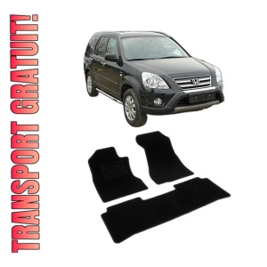 Set covorase mocheta Honda CR-V 2, 2002-2006, din mocheta, compatibile cu autoturismul Honda CRV 2