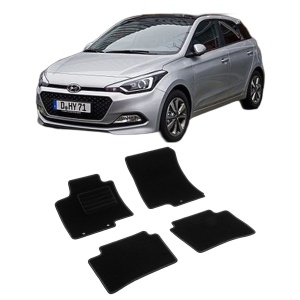 Set covorase mocheta Hyundai i20 (2), 2014-2020, din mocheta, compatibile cu autoturismul Hyundai i20 (2) - Img 2