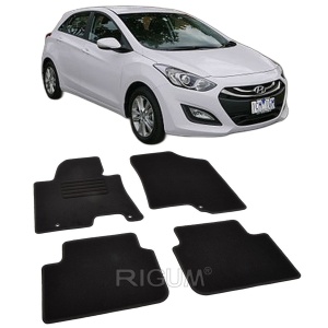 Set covorase mocheta Hyundai i30 (2), 2012-2017, din mocheta, compatibile cu autoturismul Hyundai i30 (2) - Img 2