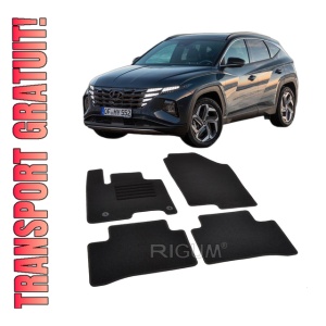 Set covorase mocheta Hyundai Tucson 3 (NX4)/ Tucson 3 MHEV (Mild Hybrid), 2020-prezent, din mocheta, compatibile cu autoturismul Hyundai Tucson 3 (NX4)/ Tucson 3 MHEV (Mild Hybrid)