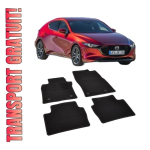 Set covorase mocheta Mazda 3 IV (BP) 2019-prezent, din mocheta, compatibile cu autoturismul Mazda 3 IV (BP)