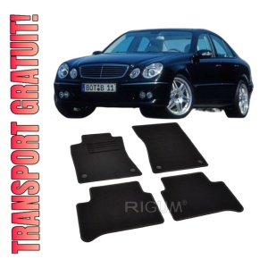 Set covorase mocheta Mercedes-Benz E Klasse (W211) 2002-2009, din mocheta, compatibile cu autoturismul Mercedes Benz E Klasse (W211)