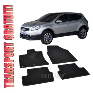 Set covorase mocheta Nissan Qashqai 1 (J10) 2007-2014, din mocheta, compatibile cu autoturismul Nissan Qashqai 1 (J10)