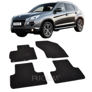 Set covorase mocheta Peugeot 4008, 2012-2017, din mocheta, compatibile cu autoturismul Peugeot 4008 - Img 2