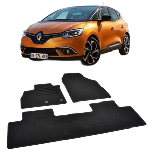 Set covorase mocheta Renault Scenic 4 2016-prezent, din mocheta, compatibile cu autoturismul Renault Scenic 4 - Img 2