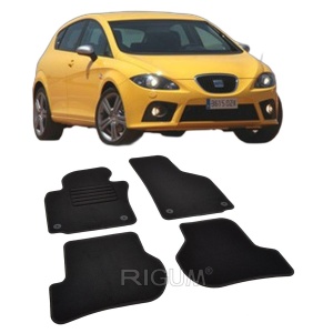 Set covorase mocheta Seat Leon 2 (1P) cu facelift, 2009-2012, din mocheta, compatibile cu autoturismul Seat Leon 2 (1P) cu facelift - Img 2