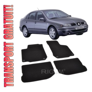 Set covorase mocheta Seat Toledo 2 (1M), 1999-2004, din mocheta, compatibile cu autoturismul Seat Toledo 2 (1M)