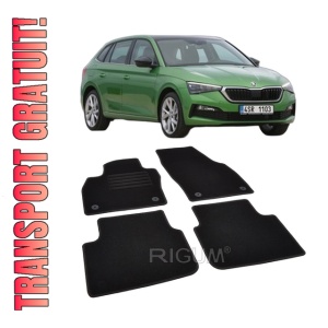 Set covorase mocheta Skoda Scala, 2019-prezent, din mocheta, compatibile cu autoturismul Skoda Scala