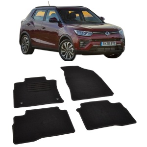 Set covorase mocheta Ssangyong Tivoli 2015-prezent, din mocheta, compatibile cu autoturismul Ssangyong Tivoli - Img 2