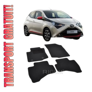 Set covorase mocheta Toyota Aygo 2, 2014-prezent, din mocheta, compatibile cu autoturismul Toyota Aygo 2