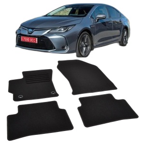 Set covorase mocheta Toyota Corolla E210 Hatchback 2019-prezent (inclusiv Hybrid), din mocheta, compatibile cu autoturismul Toyota Corolla E210 Hatchback - Img 2