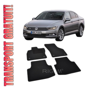 Set covorase mocheta VW Passat B8 (3G), 2014-prezent, din mocheta, compatibile cu autoturismul VW Passat B8 (3G)