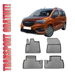 Set covorase OPEL COMBO E LIFE ELECTRIC, din 09.2021 - Prezent, covorase tavita, caroserie VAN 5-7 LOCURI, fara rand 3, compatibile cu autoturismul OPEL COMBO E LIFE ELECTRIC, ARISTAR