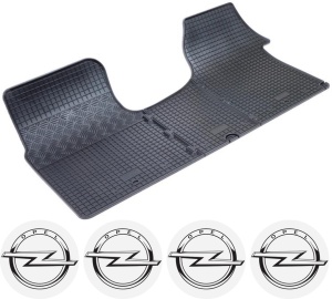 Set covorase Opel Vivaro A Van 09.2001 - 08.2014 si 4 stickere rotunde Opel accesorii pentru autoturismul tau - masina v4543