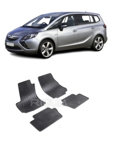 Set covorase Opel Zafira B Van 05.2005 - 2014 si 4 stickere rotunde Opel accesorii pentru autoturismul tau - masina v4534