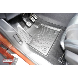 Set covorase PEUGEOT 3008 II, din 11.2016 - 11.2023, covorase tavita, caroserie SUV inclusiv FACELIFT, NU CORESPUNDE PENTRU HYBRID si HYBRID4, CU siSTEM FOCAL HI-FI, compatibile cu autoturismul PEUGEOT 3008 II, ARISTAR - Img 5