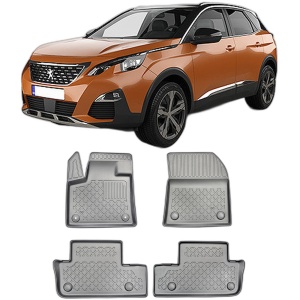 Set covorase PEUGEOT 3008 II HYBRID, din 09.2019 - 11.2023, covorase tavita, caroserie SUV CU siSTEM FOCAL HI-FI, compatibile cu autoturismul PEUGEOT 3008 II HYBRID, ARISTAR - Img 2