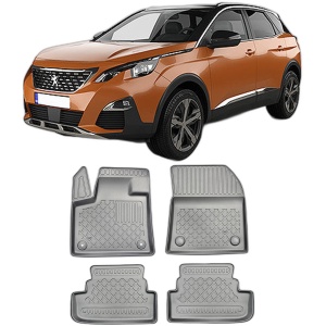 Set covorase PEUGEOT 3008 II HYBRID, din 09.2019 - 11.2023, covorase tavita, caroserie SUV inclusiv FACELIFT, fara siSTEM FOCAL HI-FI, compatibile cu autoturismul PEUGEOT 3008 II HYBRID, ARISTAR - Img 2