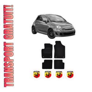 Set Covorase Presuri ABARTH 500 / 595 / 695 din 2008-2016, Auto, Material Textil Mocheta, ABARTH